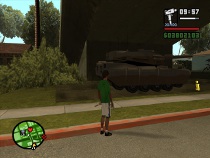 The Rhino tank spawned as the reward for players gaining the 100% complete stat in San Andreas